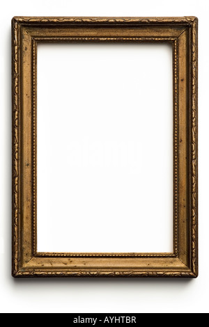 an old frame on white Stock Photo