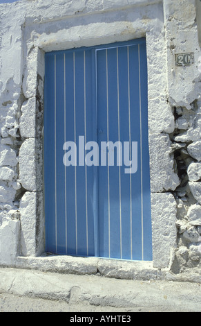 Blaue Tuer Stock Photo