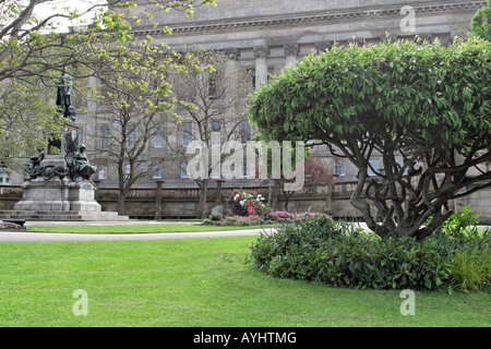 St Georges Hall and St Johns Gardens Stock Photo