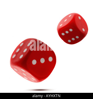 rolling dice Stock Photo