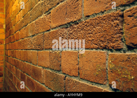 Brick Wall in old building Stock Photo