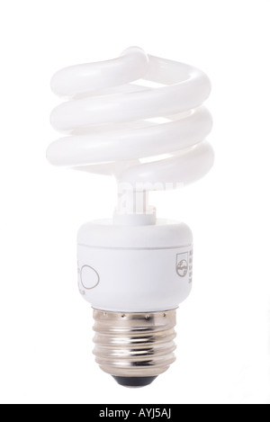 Studio shot of an energy efficient light bulb Stock Photo