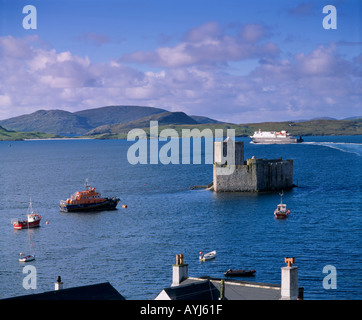 Scotland, Western Isles, Isle of Barra, Castlebay, Kisimul Castle Stock Photo