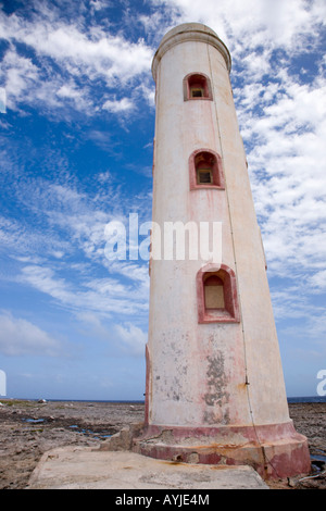 Deserted lighthouse Bonaire Netherland Antillies Stock Photo