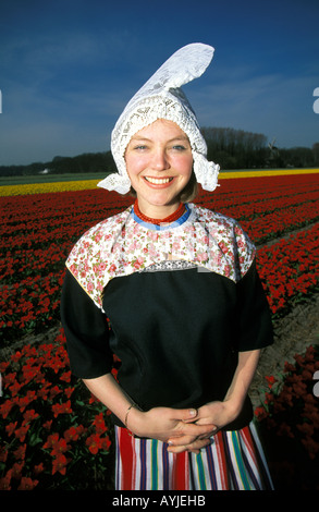 Girl in Dutch Traditional Costume Volendam Holland Netherlands Stock ...
