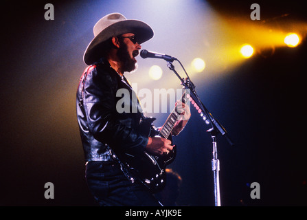 Hank Williams Junior In Concert Louisville Kentucky Stock Photo