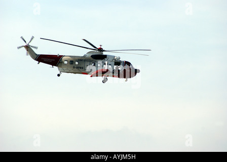 WESTLAND WS-SR SEA KING S.A.R. SEARCH AND RESCUE  H.M. COAST GUARD (SIKORSKY S-61) Stock Photo