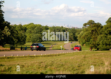 View of central London from Richmond Park, Richmond Stock Photo