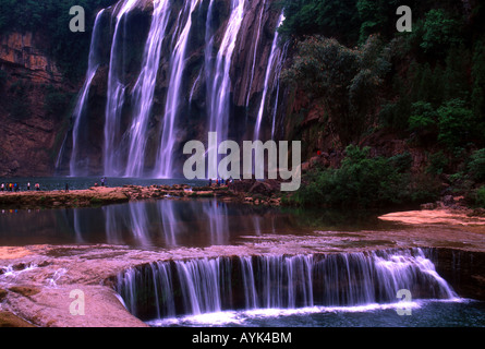 Guizhou's Huangguoshu Falls, highest water fall in China Stock Photo