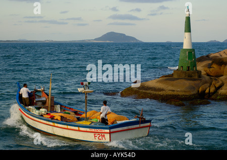 Florianopolis Santa Catarina Brazil Barra da Lagoa lighthouse Stock Photo