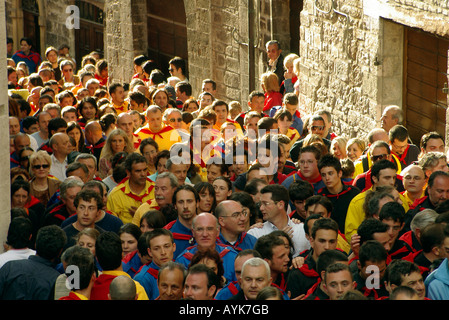 Gubbio Ceri Race Festival 15 May Umbria Italy Stock Photo