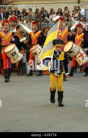 Sansepolcro Palio da Balestra September 2006 Tuscany Italy upright vertical portrait Stock Photo