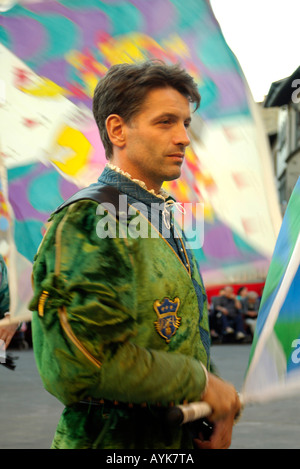 Sansepolcro Palio da Balestra September 2006 Tuscany Italy upright vertical portrait Stock Photo