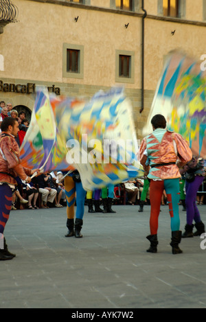 Sansepolcro Palio da Balestra September 2006 Tuscany Italy upright vertical portrait Stock Photo