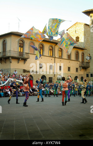 Sansepolcro Palio da Balestra September 2006 Tuscany Italy upright vertical portrait Stock Photo