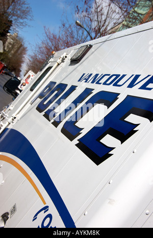 Vancouver police paddy wagon. Stock Photo