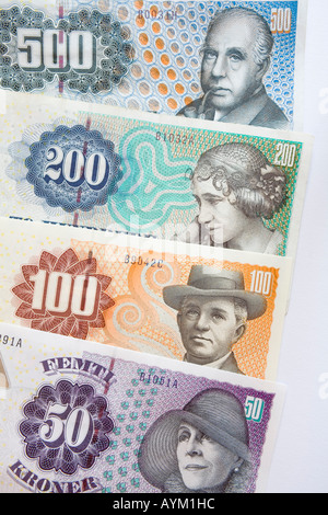 Detail of Danish Kroner Stock Photo