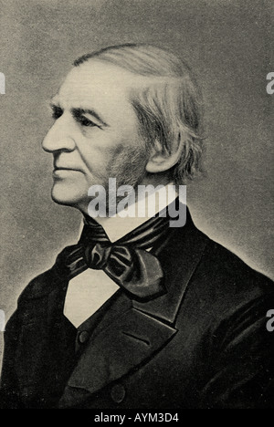 Ralph Waldo Emerson, 1803 - 1882.  American author, poet, philosopher. Stock Photo