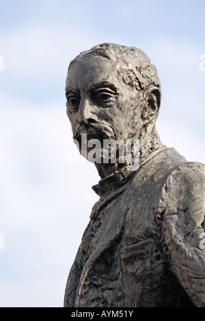 A.E.Housman statue, High Street, Bromsgrove, Worcestershire, England ...