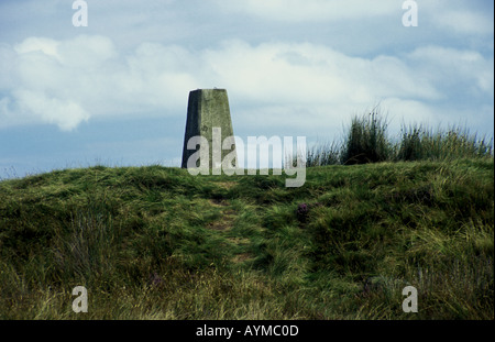 Trig Point on Urra Moor North Yorkshire Stock Photo
