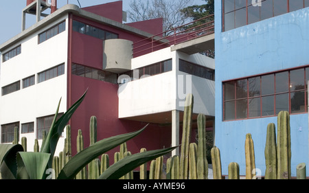 Museo Casa Estudio Diego Rivera y Frida Kahlo The Diego Rivera and Frida Kahlo Studio Museum Mexico City Stock Photo