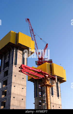 Bridgewater Place under construction on Camp Fields near Granary Wharf Neville Street  Leeds England Stock Photo