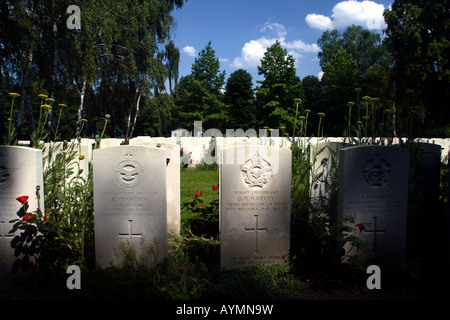 Graves of commonwealth air crews, Berlin, Germany Stock Photo