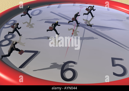 Racing against time Stock Photo