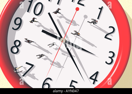Racing against time Stock Photo