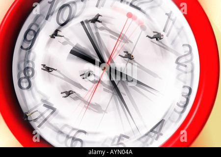 Racing against time Stock Photo