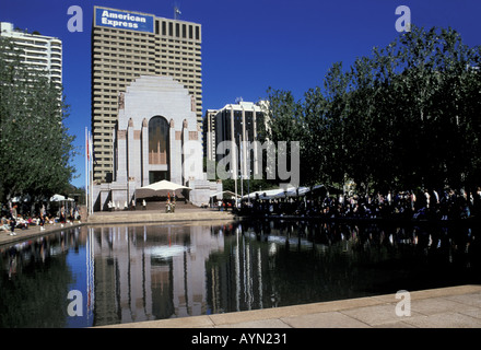 Anzac Day April 25th  Sydney Australia NSW Service held at The Art Deco Anzac Memorial building Hyde Park South Stock Photo