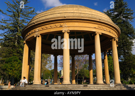 Morning light on Templo de la Musica at Parque Morazan in San Jose Costa Rica Stock Photo