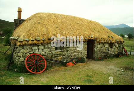 village Black houses Outer and Inner Hebrides Scotland UK Europe Stock Photo