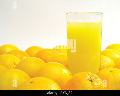 Frisch gepresster Orangensaft Stock Photo