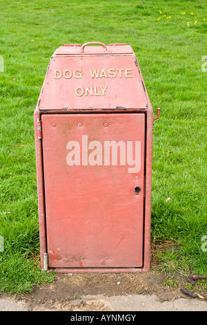 A dog waste ^bin, UK. Stock Photo