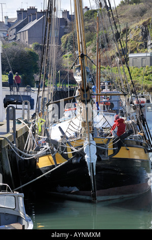 Amlwch Port Anglesey island or Ynys Mon North Wales Cymru ONLY EDITORIAL USE Stock Photo