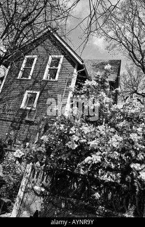 Old house in Vancouver heritage district of Strathcona in downtown eastside Stock Photo