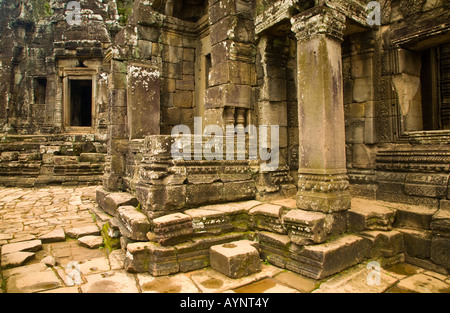 Cambodia Angkor Thom Bayon Bayon is a well known and richly decorated Khmer temple at Angkor in Cambodia Stock Photo