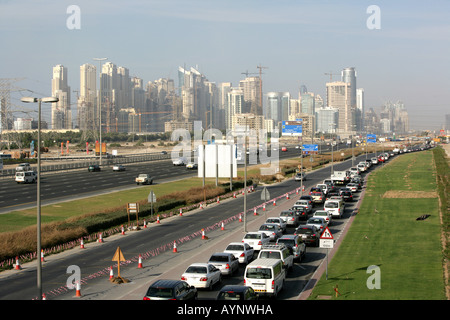 ARE United Arab Emirates Dubai 29 10 2006 Dubai Marina artificial yacht harbour Real Estate developing area Stock Photo