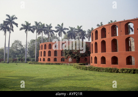 The Rama Yantra at the historic Jantar Mantar observatory, New Delhi IN Stock Photo