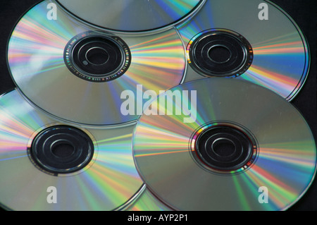 MUSIC Recorded CD Studio pack shot of various Audio Compact Disc Stock Photo