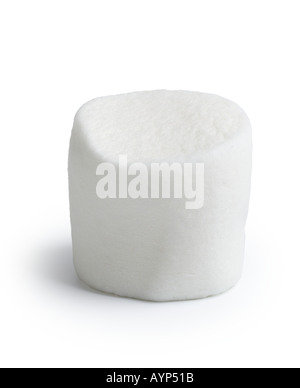Marshmallow isolated on white background Stock Photo - Alamy