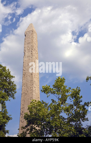 Cleopatras needle an ancient Egyptian monument on the Embankment in london England Stock Photo