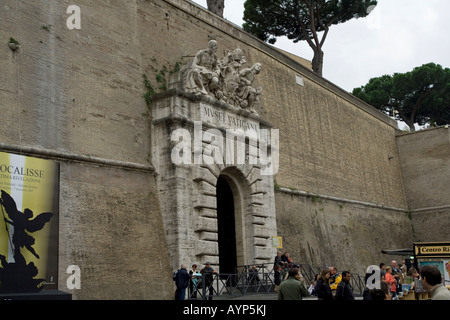 Entrance to the Vatican Museum in Rome Italy Stock Photo