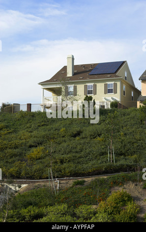 Residential solar panels, Orange County, California, USA. Photo March 2008. Stock Photo