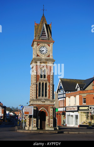 Jubilee Clock Tower, High Street, Newmarket, Suffolk, England, United Kingdom Stock Photo