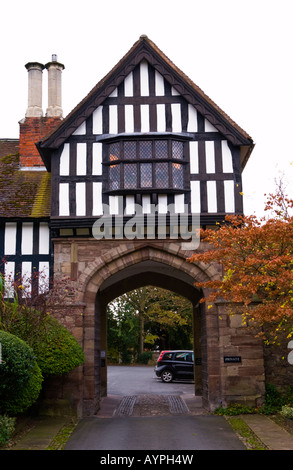 Gateway to Bishop's Palace which dates from the 12th century Hereford Herefordshire England EU UK Stock Photo