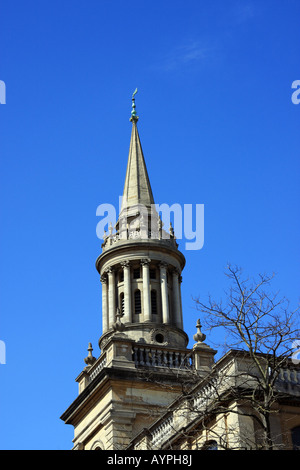 The spire of Lincoln College Library, Oxford (formerly All Saints Church) Stock Photo