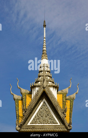 Killing fields memorial stupa, Choeung Ek Memorial, Phnom Penh, Cambodia, Southeast Asia Stock Photo