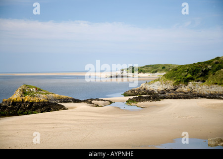 Beach at Borth y Gest, near Porthmadog, Gwynedd, Wales, United Kingdom ...